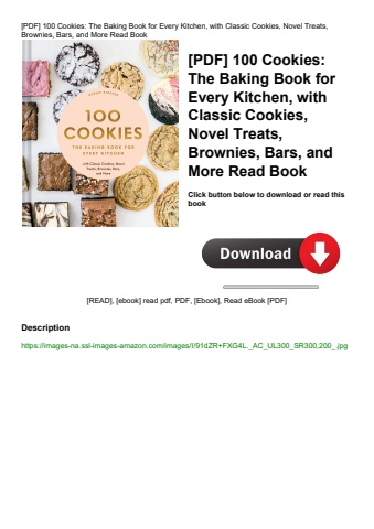 [pdf] 100 cookies the baking book for every kitchen  with classic cookies  novel treats  brownies  b