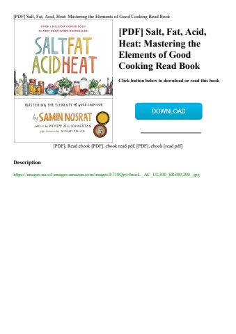 [pdf] salt  fat  acid  heat mastering the elements of good cooking read book