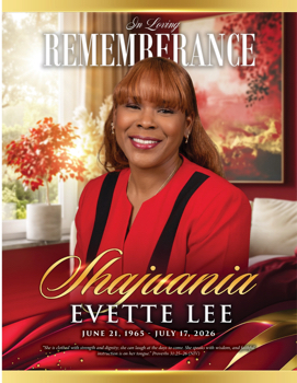 Shajuania Evette Lee Program PROOF