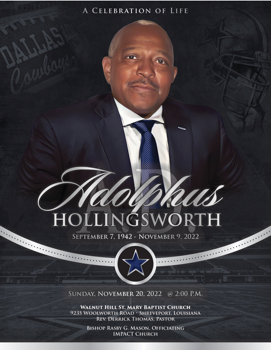 AD Hollingsworth Funeral Program