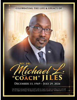 Michael Jiles Funeral Program Booklet