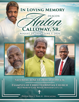 Deacon Anton Calloway Sr - Funeral Program PROOF