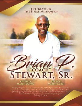 Brian P Stewart Funeral Program