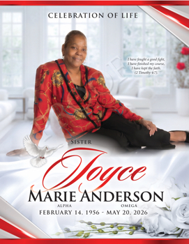 Joyce Marie Anderson - Funeral Program
