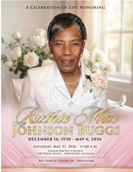 Ruthie Mae Johnson_Funeral Program