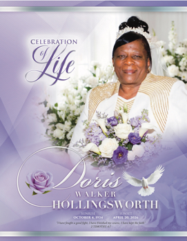 Doris Hollingsworth Funeral Program