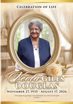 Veola Giles Douglas _Funeral Program