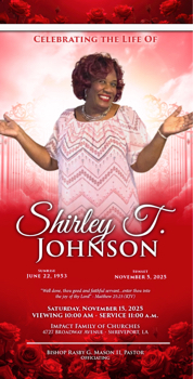 Shirly T Johnson - Funeral Program