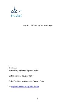 Learning and Development Policy 