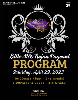 2023 Little Miss Trojan Pageant Program