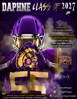 Daphne Trojans Football CLASS OF 2027 Prospects