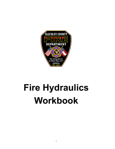 Fire Hydraulics Workbook