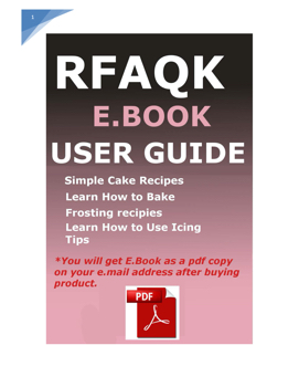 RFAQK Cake Decorating Book