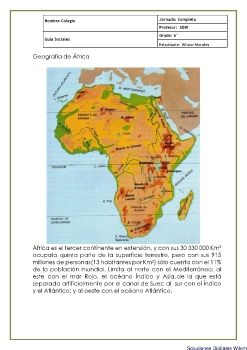 SDW Guía grado 6° Geografía de África