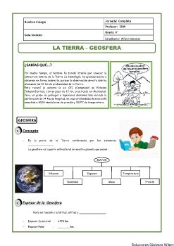 SDW Guía grado 6°  La Geosfera