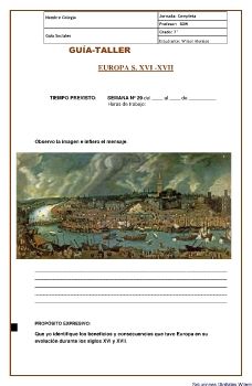 SDW  Guía 7° Taller semanal feudalismo