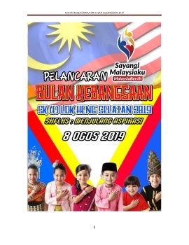 BUKU PROGRAM BULAN KEBANGSAAN SKFLHS 2019