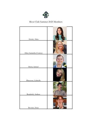 The River Club Summer Membership Class - 2025