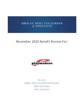 Playmakers 2020 Renewal Benefits Booklet