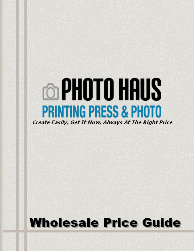 Photo Haus Wholesale Price Guide