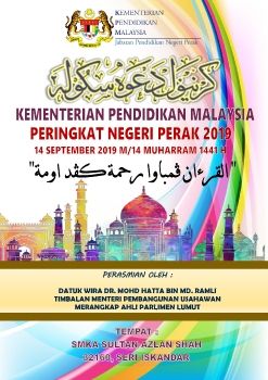 BUKU PROGRAM KARNIVAL DAKWAH SEKOLAH-SEKOLAH KEMENTERIAN PENDIDIKAN MALAYSIA NEGERI PERAK 2019