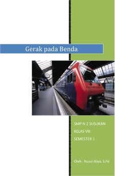Modul Gerak Pada Benda (Gerak Lurus, Gaya dan Hukum Newton)