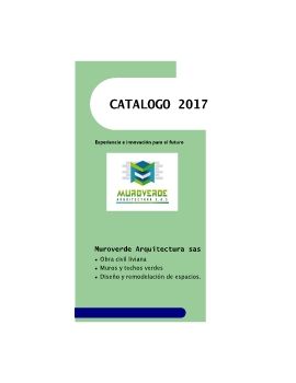 catalogo Muroverde Arquitectura