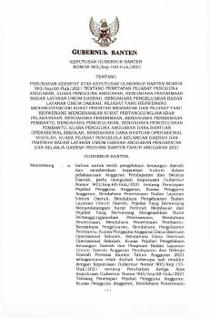 SK PERUBAHAN KE EMPAT SK PA, KPA DAN ENDAHARA  DARI SK NOMOR 903.HUK - 60.2021