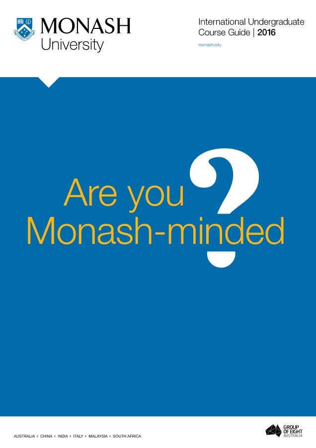 Monash University -course-guide-international-2016