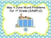 MayWordProblemsforstGradeSAMPLE