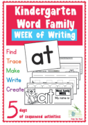 LIT WRI Kindergarten Word Family Week at USA