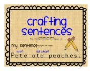 writing sentences