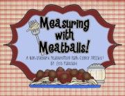 MeasurementMeasuringwithMeatballsMathCenterFREEbie