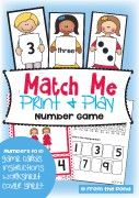 MatchMePrintableMathGameBonusDisplayCardsWorksheet