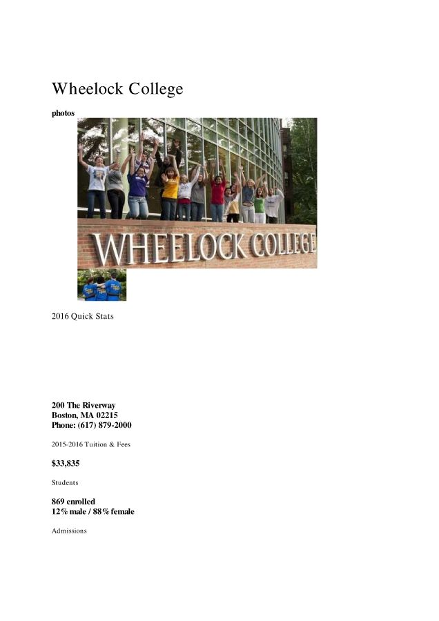 Wheelock College