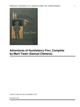 Adventures of Huckleberry Finn