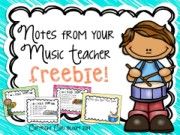 NotesfromyourMusicTeacherFREEBIE