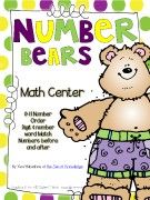 NumberBearsOrderNumberWordaMatchFreebieMathCenter