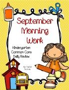 MorningWorkOrHomeworkSeptemberKindergartenCommonCoreDailyReview