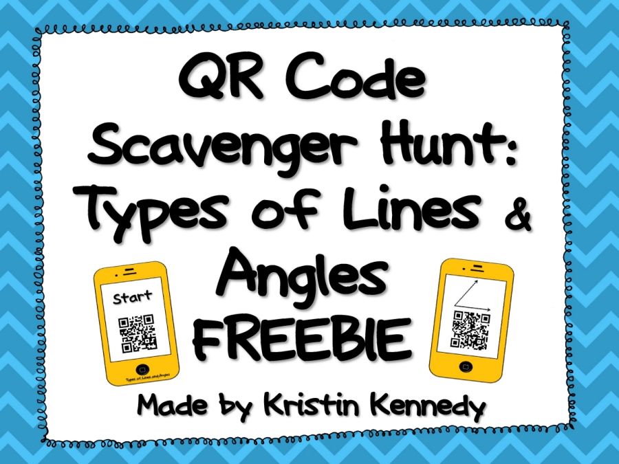 QRCodeScavengerHuntTypesofLinesandAnglesFREEBIE