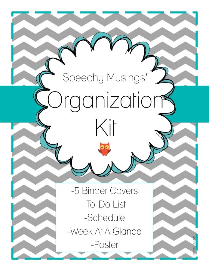 Organization Kit Speechy Musings