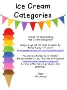 IceCreamCategoriesFREEBIE