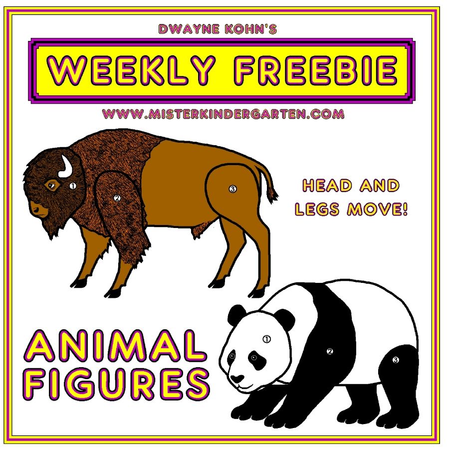 WEEKLYFREEBIEBisonandPandaAnimalFigures