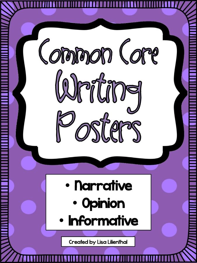 WritingPostersInformativeNarrativeOpinion