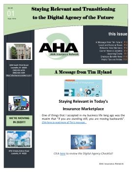 AHA Newsletter Sept 2019