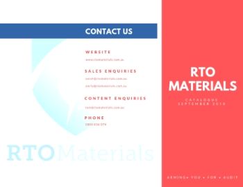 RTO Materials Catalogue September 2018