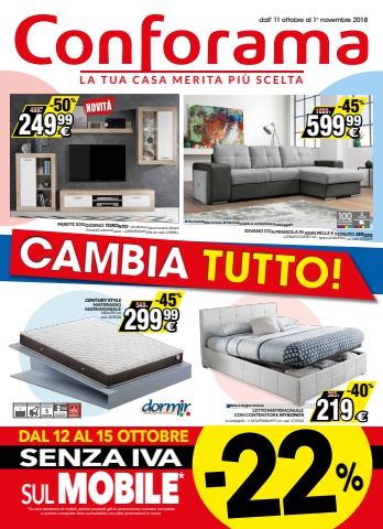 Catalogo Conforama Italia Ottobre 2018