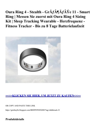 3081 oura ring 4 - stealth - grãƒâ¶ãƒâÿe 11 - smart ring   messen sie zuerst mit oura ring 4 sizing kit