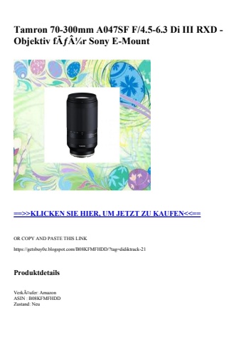 2196 tamron 70-300mm a047sf f 4