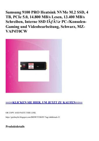 5243 samsung 9100 pro heatsink nvme m